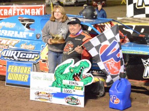 Brian Ruhlman wins his first ever DIRTcar Nationals feature in Sunday's DIRTcar UMP Modified race.  Photo: DIRTcar Nationals Media