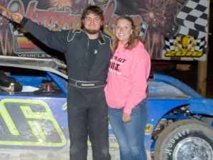 Austin Horton scored the Super Late Model feature win on a last lap pass in Saturday night's season opener at Senoia Raceway. Photo by Francis Hauke/22fstops.com