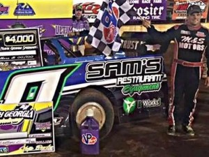 John Owenbey scored the victory in the Ultimate Super Late Model Series season opener Saturday night at North Georgia Speedway.  Photo: USLMS Media