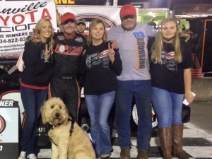 Matt Bowling scored wins in both Late Model features Saturday night at South Boston Speedway.  Photo: South Boston Speedway