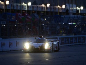 Olivier Pla put the Michael Shank Racing Honda Ligier JS P2 on the pole for Saturday's Twelve Hours of Sebring. Photo by Richard Dole LAT Photo USA 