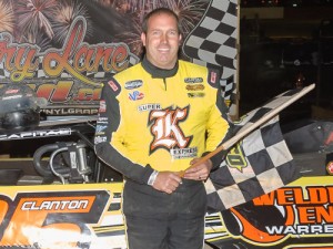 Shane Clanton scored the Super Late Model victory Saturday night at Senoia Raceway.  Photo by Francis Hauke/22fstops.com