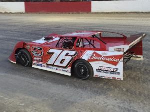 Brandon Overton scored the Super Late Model victory Saturday night at Senoia Raceway.  Photo: Senoia Raceway Media