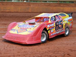 Steve "Hot Rod" LaMance made his first trip of the season to Lavonia Speedway's victory lane with a win in Friday night's FASTRAK Late Model feature.  Photo by DTGW Productions / CW Photography