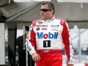 Tony Stewart prepares to drive during Friay's practice for this weekend's NASCAR Sprint Cup Series race at Richmond International Raceway.  Photo by Brian Lawdermilk/Getty Images