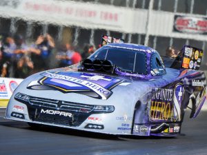 Jack Beckman drove to the top of the Funny Car speed charts in Saturday's qualifying round for the Southern Nationals at the Atlanta Dragway.  Photo: NHRA Media