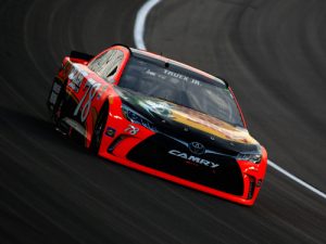 Martin Truex, Jr. drives during Sunday's NASCAR Sprint Cup Series race at Kansas Speedway.  Photo by Jamie Squire/Getty Images