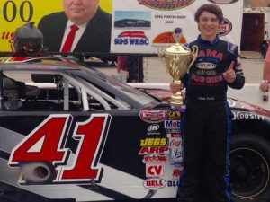 Chase Purdy won both Late Model Stock features at Greenville-Pickens Speedway on Saturday night.  Photo by Jacob Seelman