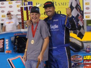 David Roberts made a clean sweep of Friday night's Late Model Stock races at Anderson Motor Speedway, as he picked up the win in both features. Photo: K.A.R. Photography