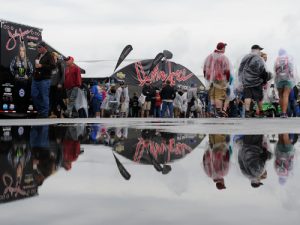 Rain washed out Sunday's eliminations for the NHRA New England Nationals at New England Dragway until Monday.  Photo: NHRA Media