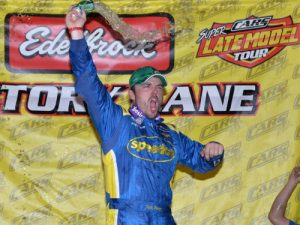 Josh Berry took the win in the Late Model Stock portion of Saturday night's CARS Racing Tour event at Tri-County Speedway on Saturday night.  Photo: Kyle Tretow/CARS Tour