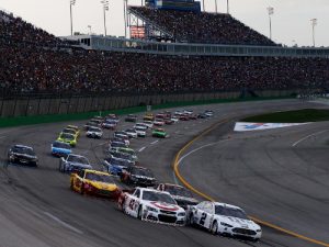 Drivers from the NASCAR Sprint Cup Series will take to Kentucky Speedway to test the new lower downforce aero package beginning on Monday.  Photo by Sean Gardner/NASCAR via Getty Images