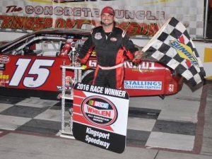 Kres VanDyke scored his third Late Model Stock victory of the season Friday night at Kingsport Speedway.  Photo: Kingsport Speedway Media