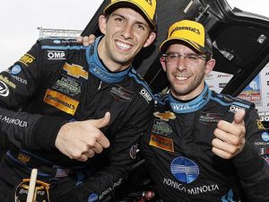 Brothers Ricky Taylor and Jordan Taylor took the DP victory in Saturday's IMSA WeatherTech Chevrolet Sports Car Classic at Detroit.  Photo by Michael L. Levitt LAT Photo USA