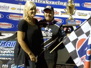 David Smith scored the victory in Friday night's FASTRAK Racing Series Charlie Mize Memorial at Lavonia Speedway.  Photo: FASTRAK Media