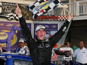 Austin Cindric took home his second NASCAR K&N Pro Series East victory Friday after leading all 41 laps at Watkins Glen International. Photo by Jonathan Ferrey/NASCAR via Getty Images