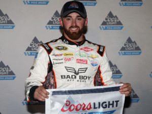 Austin Dillon scored the pole in qualifying for Sunday's NASCAR Sprint Cup Series race at Texas Motor Speedway.  Photo by Sean Gardner/NASCAR via Getty Images