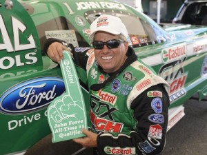 Force Becomes NHRA All Time No. 1 Qualifying Leader