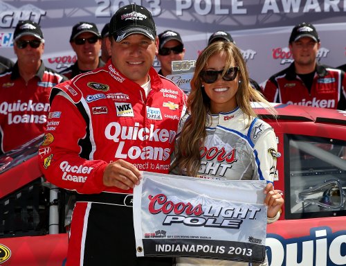 Newman’s Record Run Knocks Johnson Off Brickyard Pole