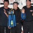 On a rain free night in Hickory, NC, Austin McDaniel powered his way to the Late Model victory at Hickory Motor Speedway Saturday. McDaniel, the division points leader, started the […]